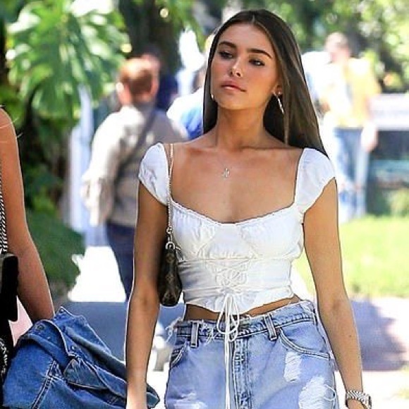 Tops - NWT White Corset Top